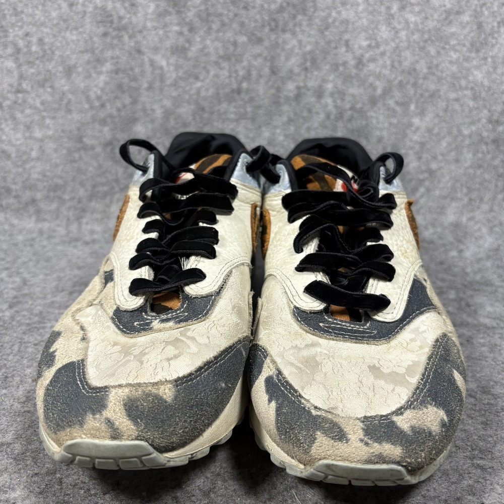Nike Air Max 1 Great Outdoors Sneakers 8.5 Sail Black Animal Print Leather